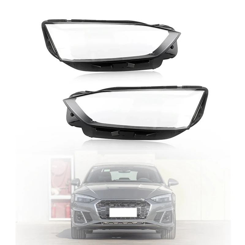 Car Headlight Cover For  A5 S5 RS5 2021-2023 Head Light Lamp Caps Lamp Shade Cover Head Light Lamp Light Cover