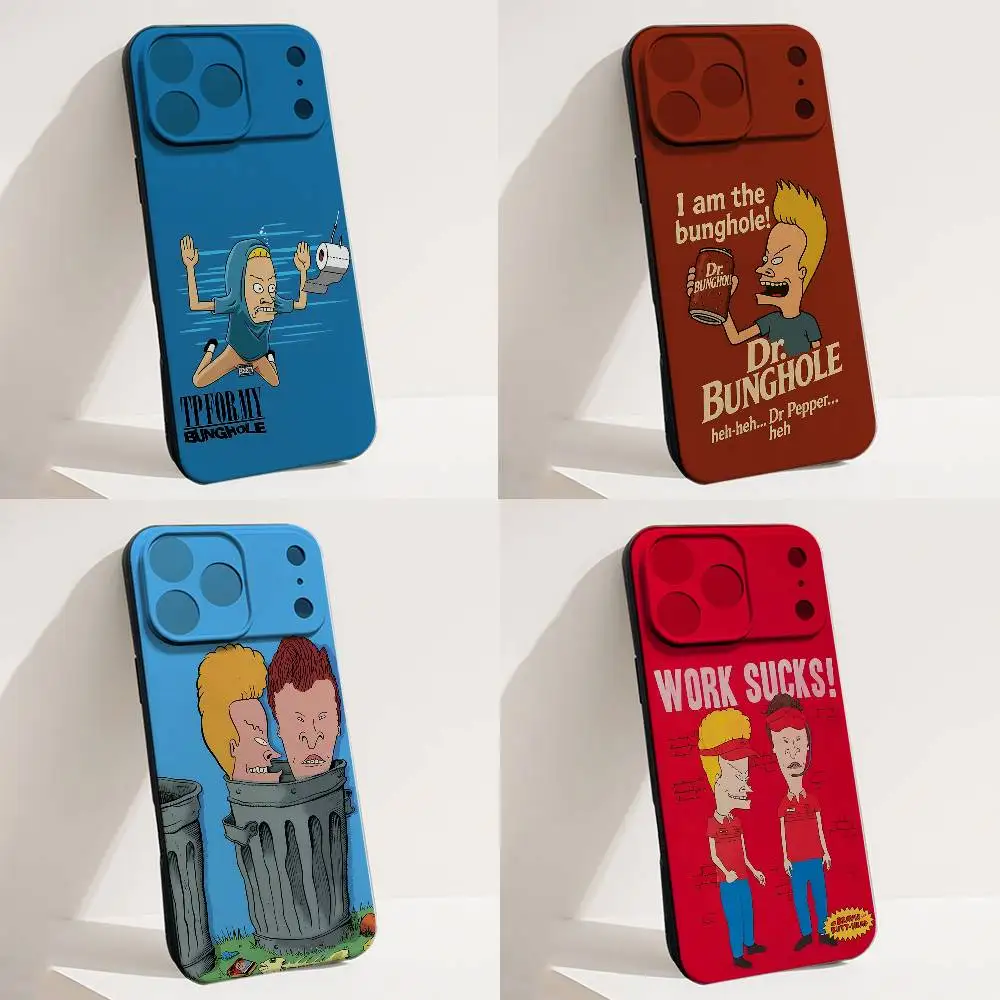 

B-Beavis And B-Butthead Phone Case For iPhone 17,16,15,14,13,12,11,X,XS,8,7,Pro,Max,Plus,E,SE4,Air,Mini Soft TPU Gift