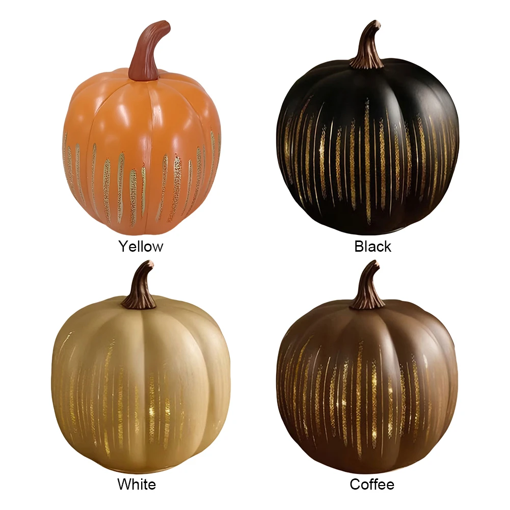 Starry Night Pumpkins Twinkle LED Light Pumpkins Glass Halloween Pumpkin Lamp Light for Home Bedroom Bathroom Hallway