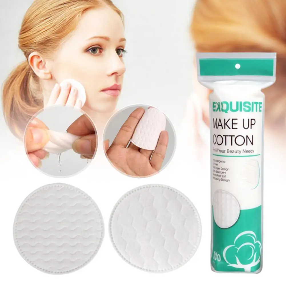 

100 Pcs Facial Puff Cotton Pads Disposable Makeup Accessories Remover Practical Face