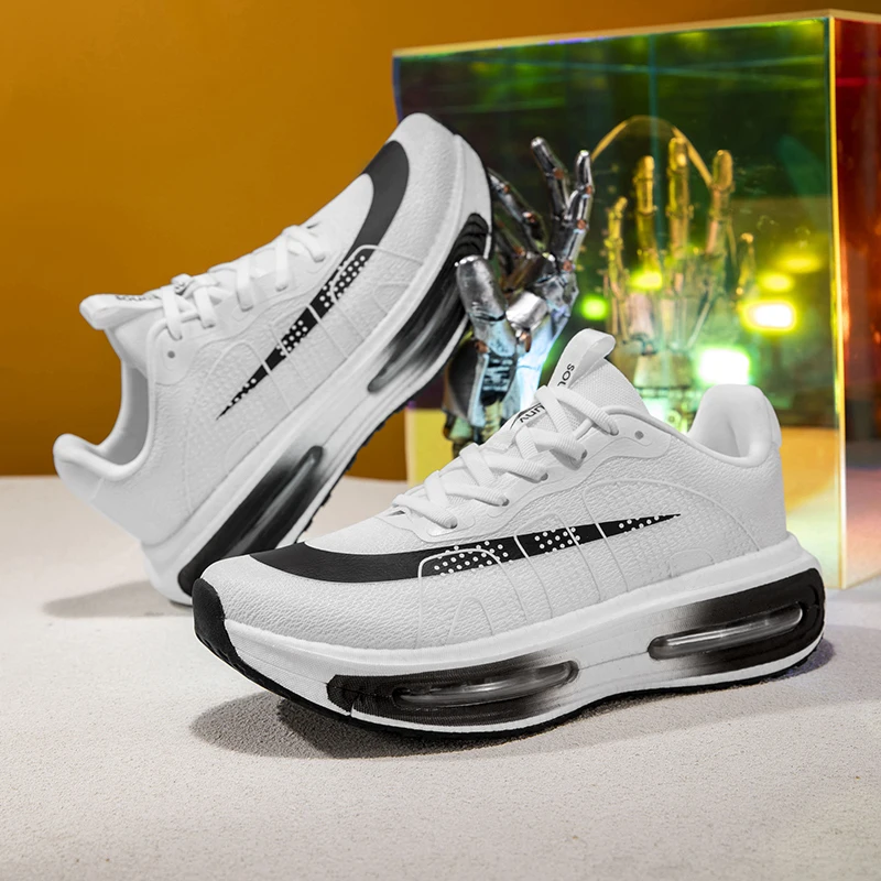 Men's Road Running Shoes with Non-Slip and Wear-Resistant Outsole, Suitable for Campus Physical Testing, Daily Racing, and Outdoor Training. Fashionable and Versatile, Suitable for All Seasons