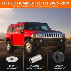  Polyurethane Front Differential Side Mount Bushing Set For Hummer H3 2006-2010 Differential Installation Sleeve Set