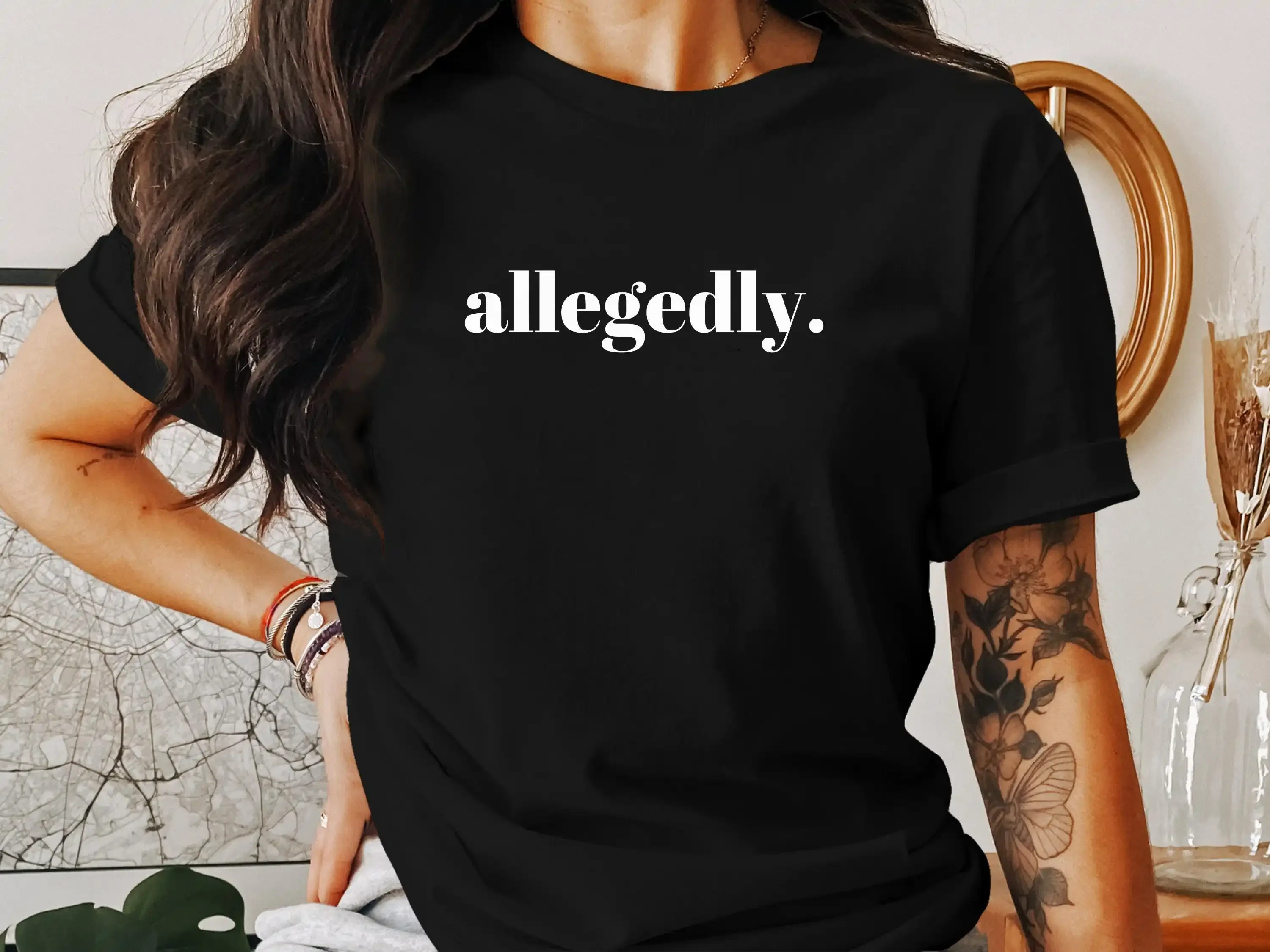 T-shirt avec motif 'Block Font' amusant pour avocats et étudiants en droit, idéal pour la remise des diplômes et l'école