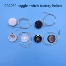 CR2025 CR2032 Coin Button Cell   Batteries  6V round Holder Case Battery Socket Holder Case Cover With ON/OFF Switch Leads