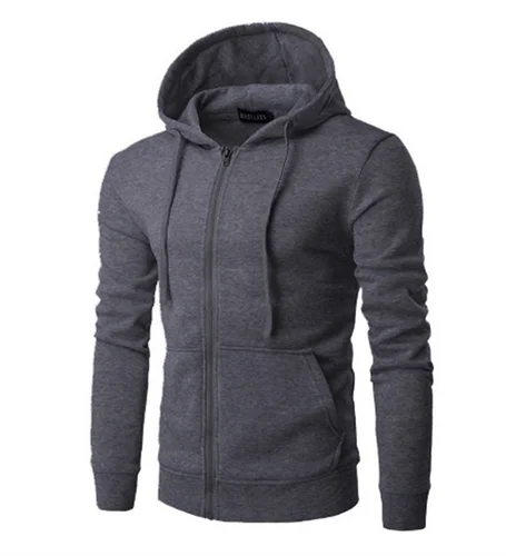 Imagen 2 del producto Primavera otoño hombres sudaderas de manga larga con capucha cremallera cardigan hombre/mujer sudaderas con capucha sudadera Slim Fit Sudadera con capucha ropa masculina
