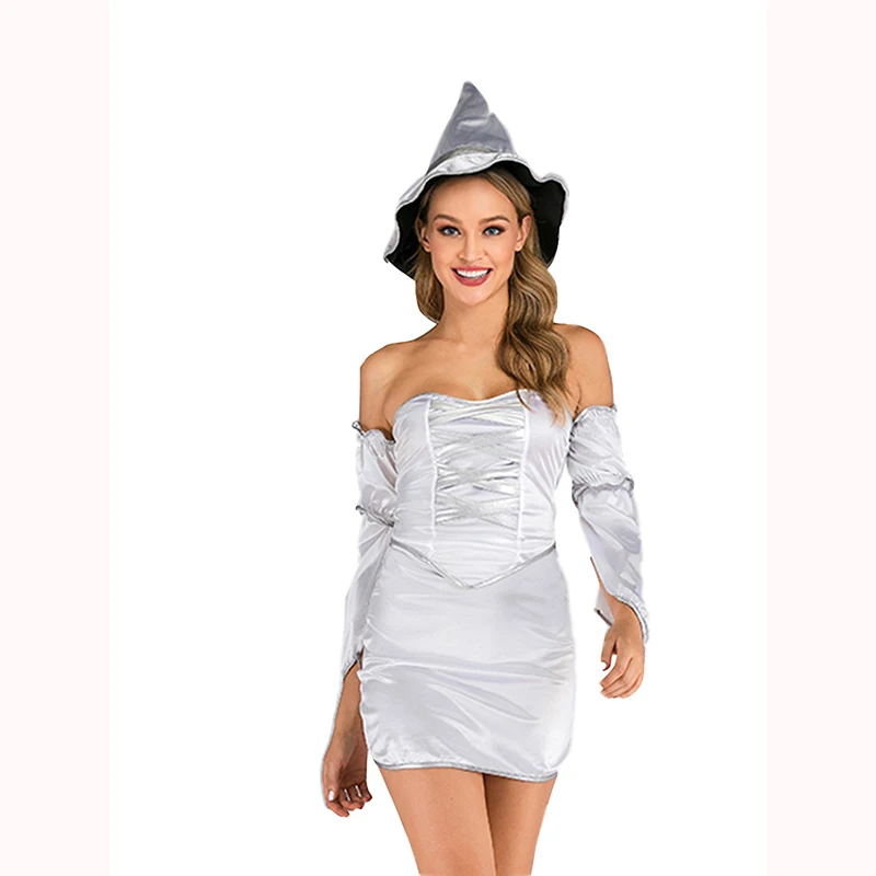 

Witch Costume Women Fancy Dress Mini Dress For Adult Halloween Costume Party Show