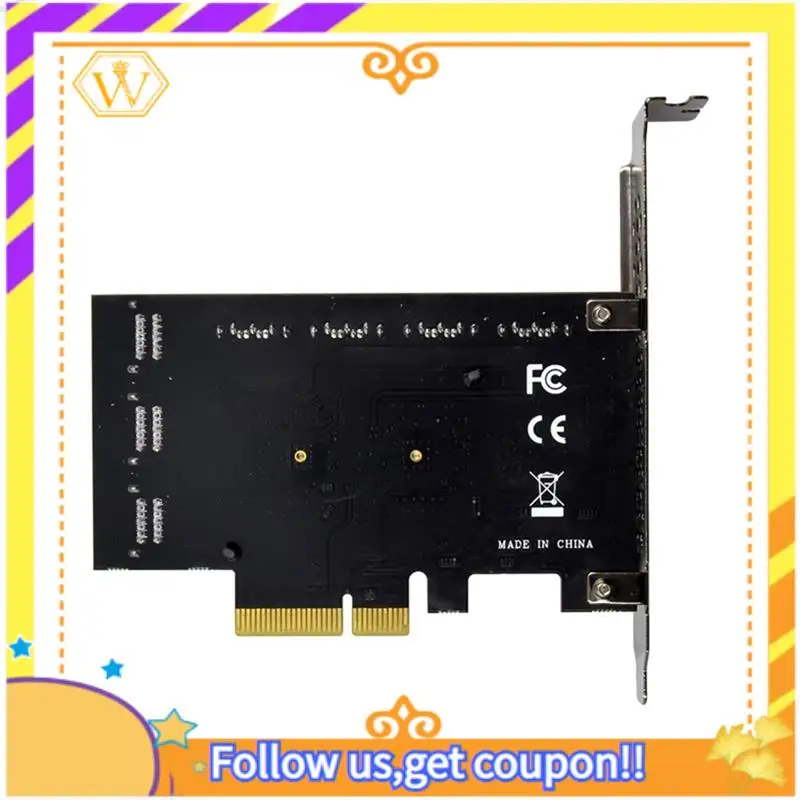 Scheda PCIE SATA 3.0 a 10 porte Scheda controller PCI Express SATA3 Convertitore adattatore da 6 Gbps Scheda di espansione PCI SATA 3.0