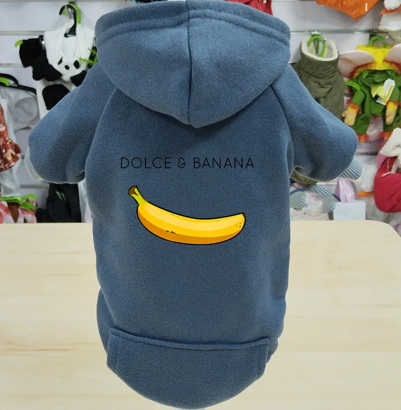 Dolce Banana Dog Clothes Pet Dog Security Clothing For Small Dogs Dog Hoodies Puppy Clothes For Chihuahua Pug Bulldog Sweatshirt