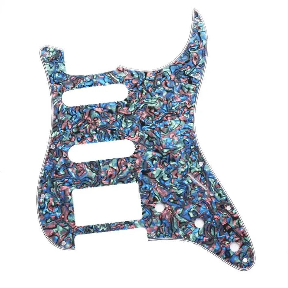 Multicolor ST SQ Electric Guitar Pickguard PVC Celluloid DIY Pick Guard Sticker 3 Ply 11 Holes Guitar Accessories Scratch Plate