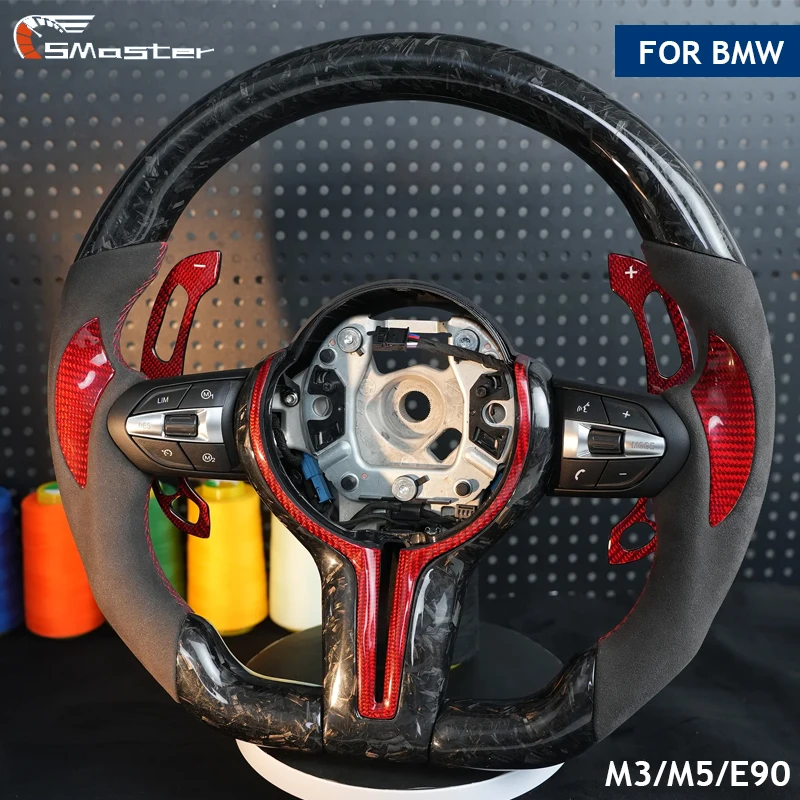 

Внутреннее спортивное рулевое колесо из кованого углеродного волокна с плоским дном для BMW M3 F30 F20 F22 F25 M5 F10 F11 F12 F07 E90 E70 E71 E81