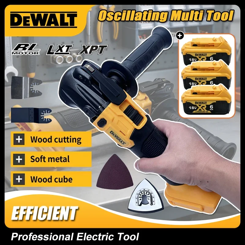 

Бесщеточный аккумуляторный осциллирующий инструмент DEWALT 20000 об/мин с быстрым креплением, электрический триммер-пила