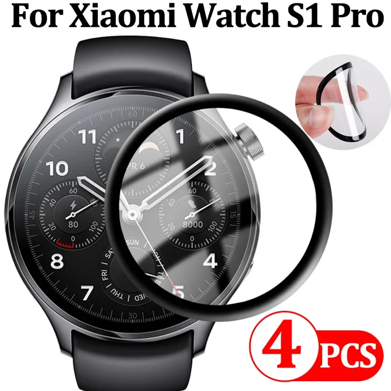 1-4 pezzi protezione schermo per Xiaomi Watch S1 Pro S1 Smart Watch attivo pellicola antiurto 3D HD a copertura totale per Xiaomi Watch S1