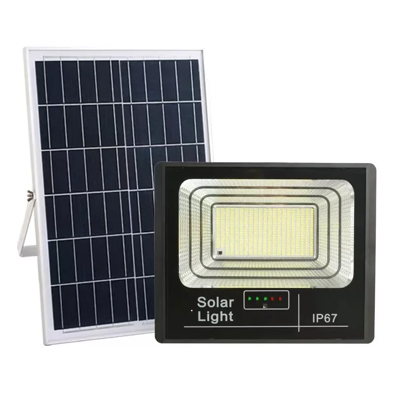 Imagem -05 - Atualizado Led Solar Lights Screen Power Display Casa ao ar Livre Jardim Luz Floodlight Super Bright Iluminação à Prova Dágua Venda Quente