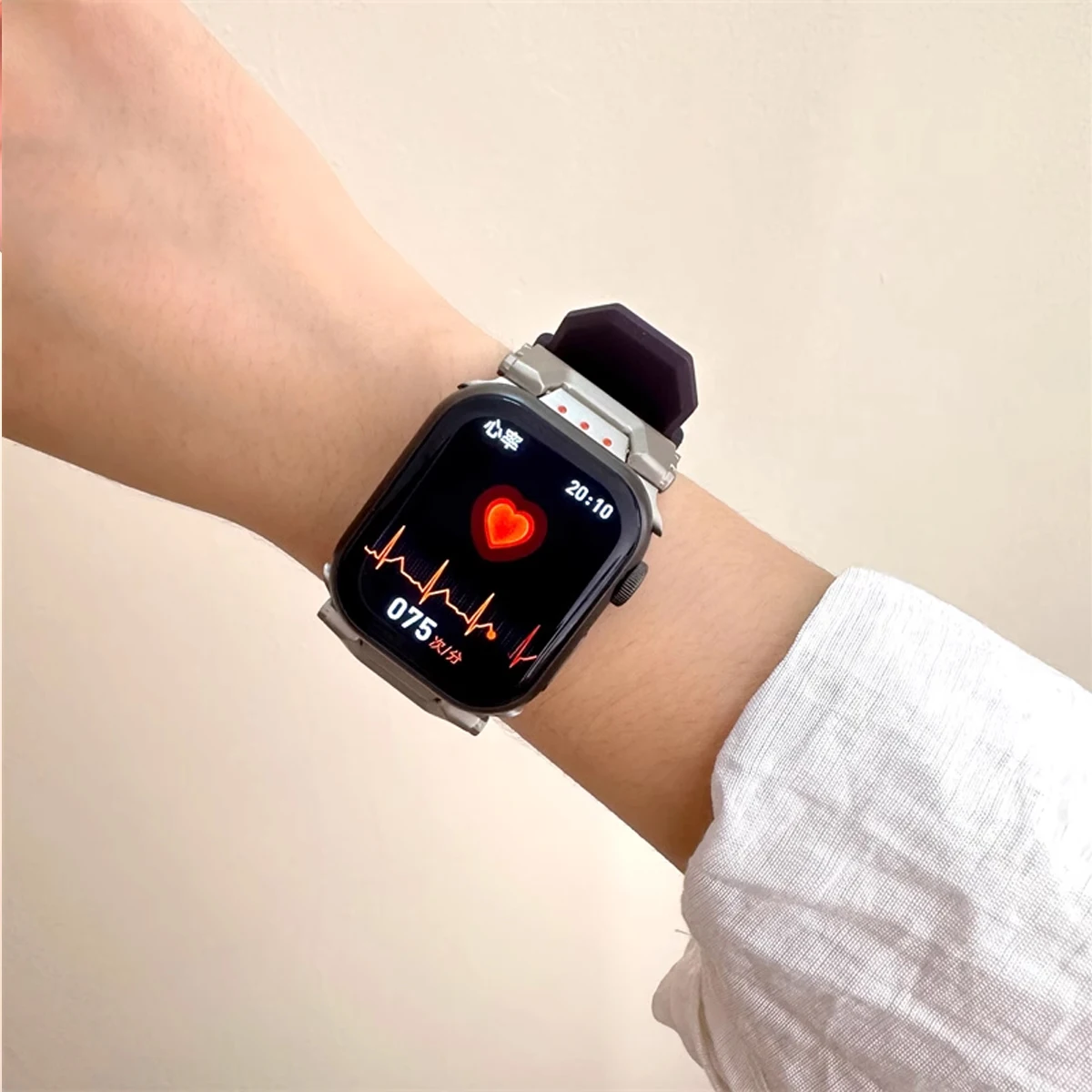 Силиконовый ремешок для Apple Watch Strap Ultra 2 49 мм 45 мм 44 мм 42 мм Soft Sports Correas для apple IWatch Series 9 8 7 6 5 4 Браслет