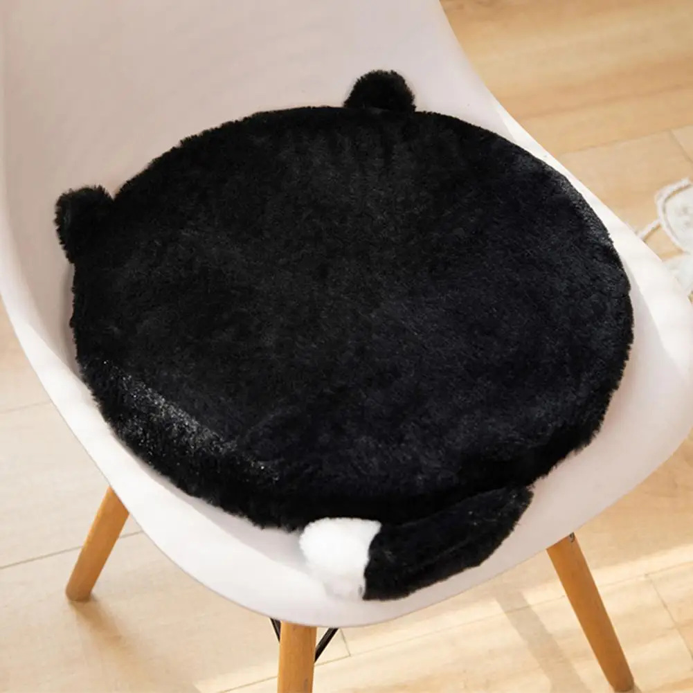 Friction-resistant Seat Pad Memory Foam Cat Design Seat Cushion for Office Chair Non-slip Chair Pad for Back Pain for Long