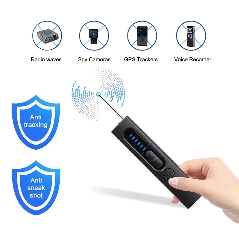 RF Signal Hidden Camera Detector Pen Anti Spy Candid Wireless Pinhole Micro Cam Scan Magnetic GPS Locator GSM Secret Bug Finder