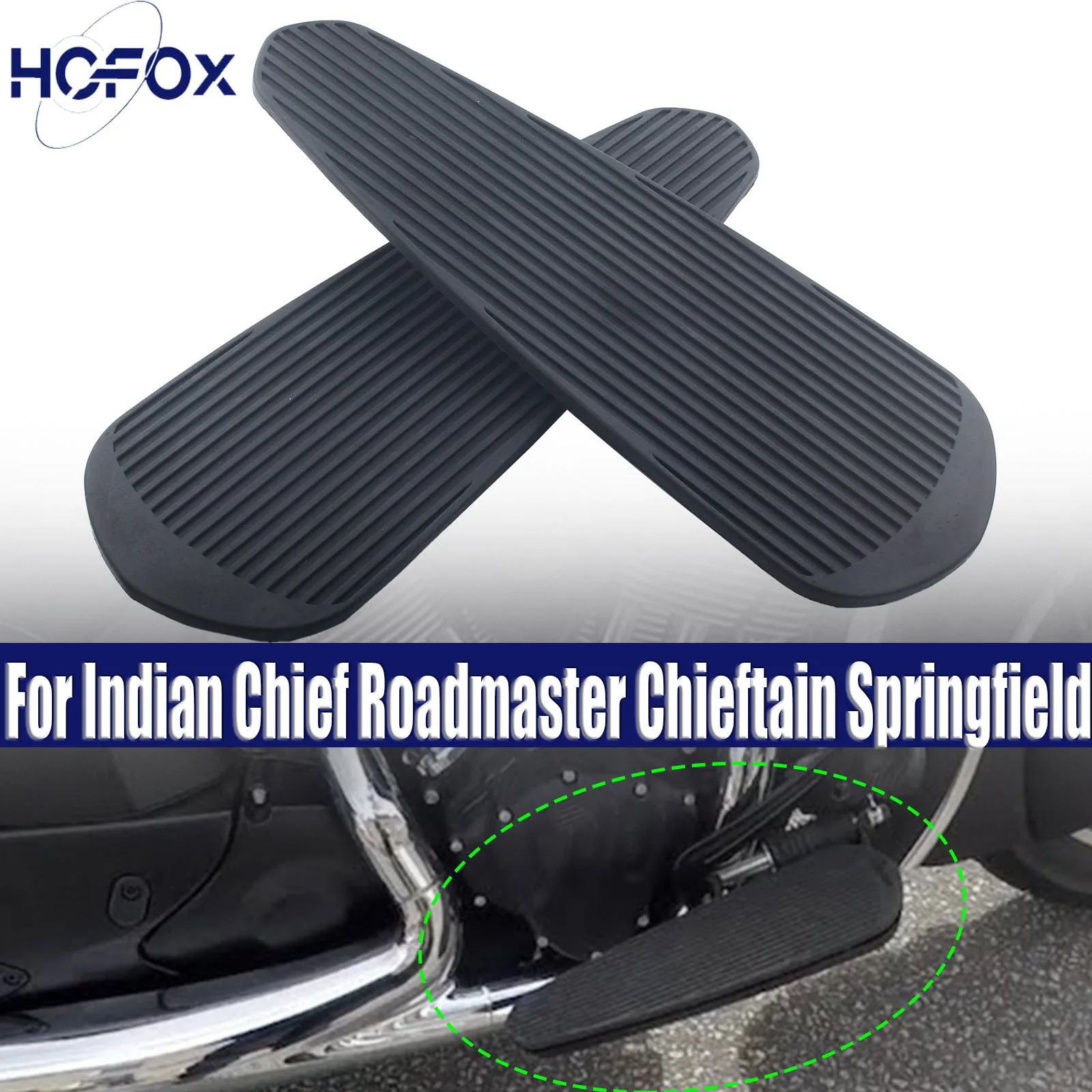 

Для Indian Chief Roadmaster Chieftain Springfield мотоциклетная резиновая вставка для гонщика, комплект подножек для пола