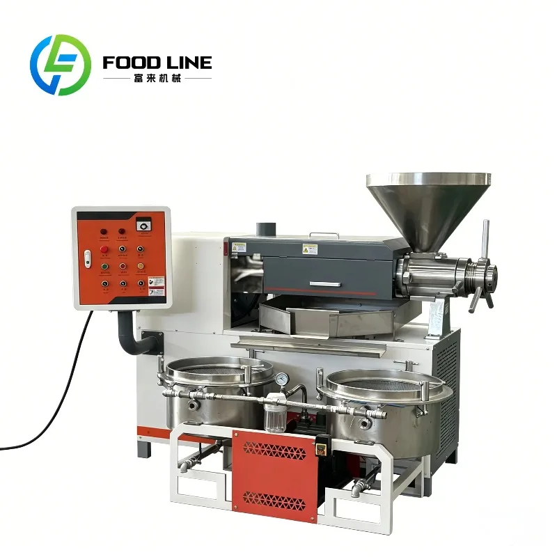 Commercial Peanut Cold Oil Press Machine Automatic Screw Extractor 500kg/h Sunflower Sesame Seeds Oil Maker Sale Support Custom