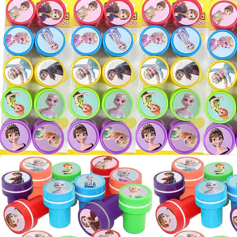 

Stamp Elsa Anna Party Favor Seal for Kids Girls Birthday Party Decoration Giveaway Souvenir Gift Party Supplies