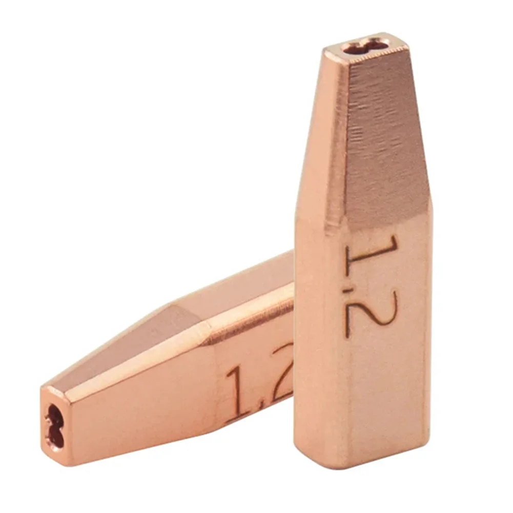 

5 шт. медная направляющая насадка с двойной проволокой 1,0-2,0 мм, совместимая с сварочными аксессуарами CQWY SUP21S MIG TIG