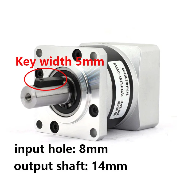 Nema23 Stepper Motor 1.2N.m with FLE57-SW Precision Planetary Gearbox Speed Ratio 4/5/10/20/25/50 High torque for CNC Machine