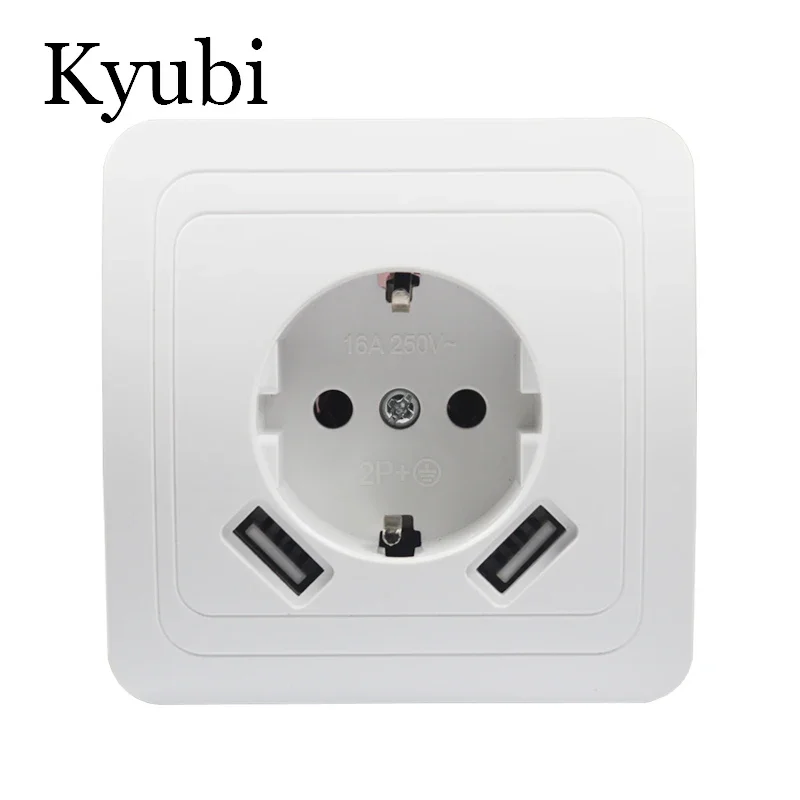 USB Wall Socket Double USB Port 5V 2A Usb nice design pared outlet electrique outlet usb murale steckdose B001