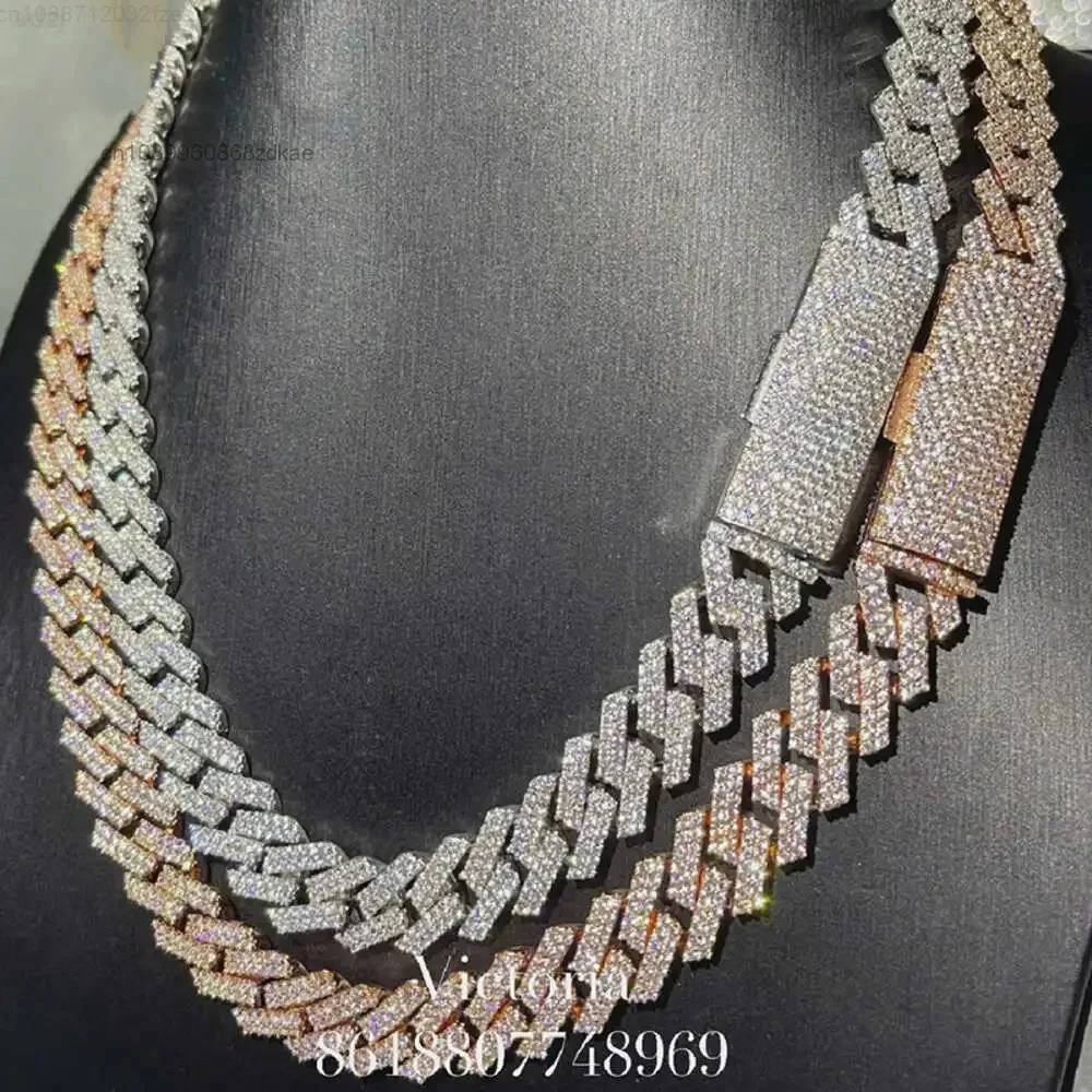 

Sell 13mm Iced Out Miami Cuban Link Hip Hop Vvs Moissanite Cuban