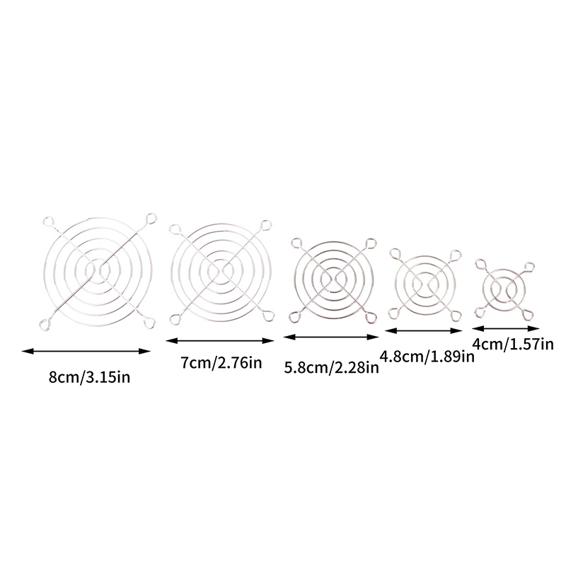 For Cooling Fan Guard Metal Grill Computer Cover Fan Grill 40mm 50mm 60mm 70mm 80mm Cooling Fan Protection Net