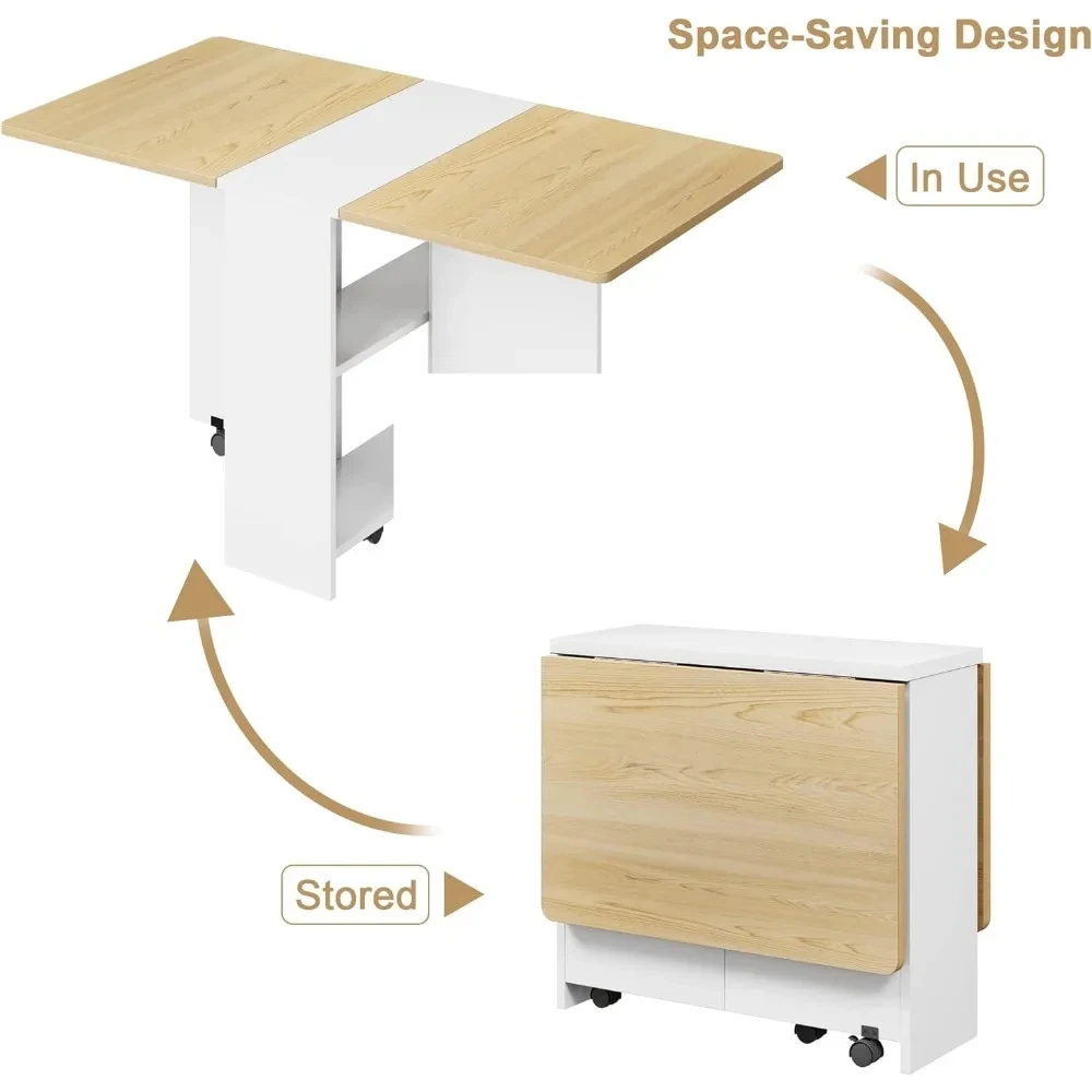 Folding Dining folfing Dinning Table, 47\