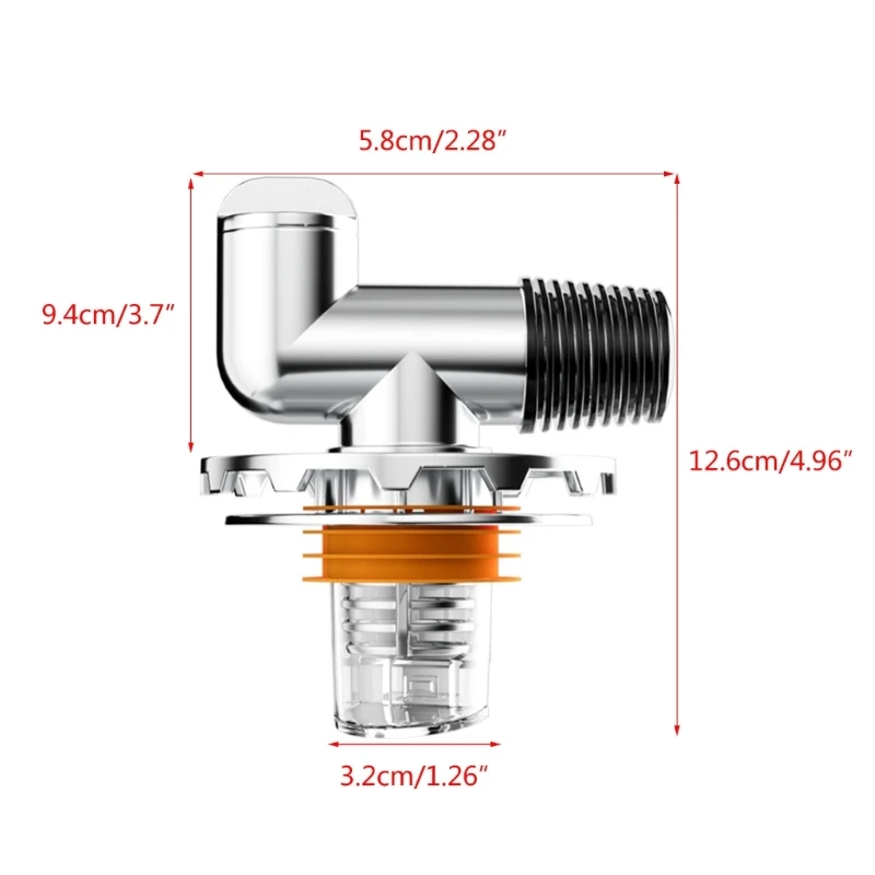 Upgraded Three way Connector Drain Hose Connector for Washing Machine Drainage