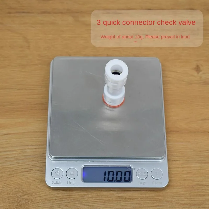 Suitable for Water Purifier Check Valve Push-in Non-return RO Reverse Osmosis System Filter 1/4 