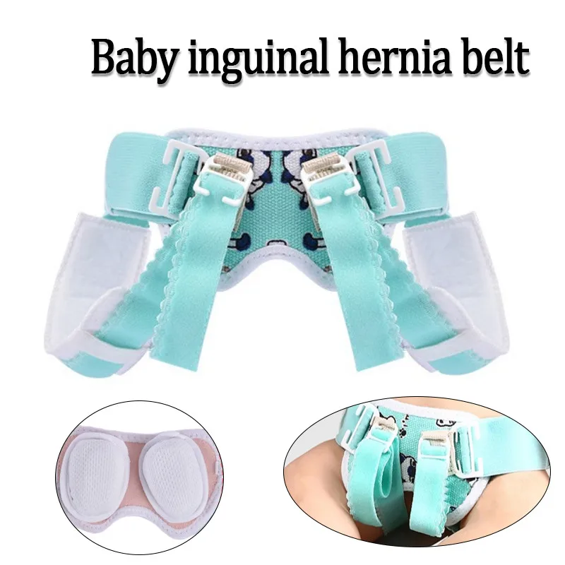 Baby Inguinal Hernia Belt Small Intestinal Hernia Direct Indirect Hernia Belt Removable Compression Pads