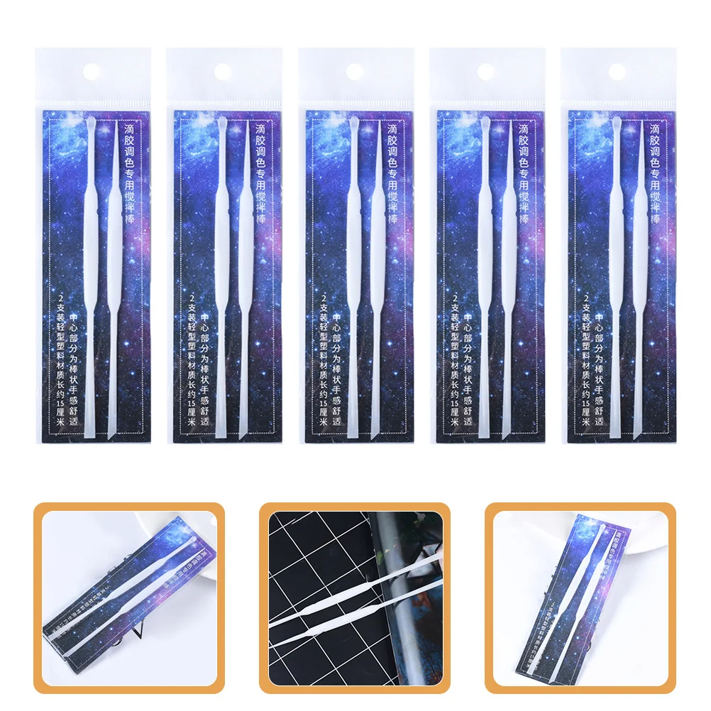 

10pcs Mixing Stick Tool For Resin Art Craft Reusable Plastic Stir Sticks Diy Jewelry Making Supplies Resin Molds Tool Jewelry