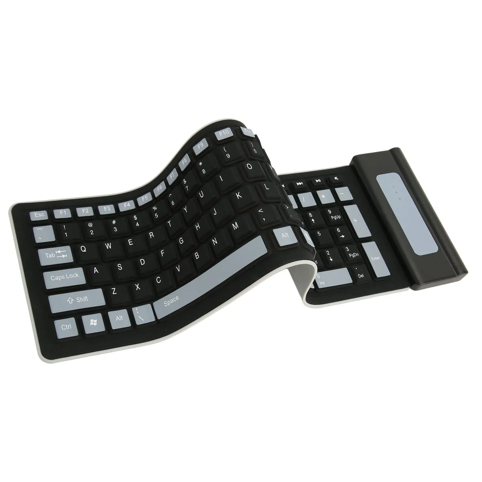 Wireless Portable Notebook and Travel Flexible Foldable and Rollup Keyboard Waterproof Dustproof and Lightweight Keyboard
