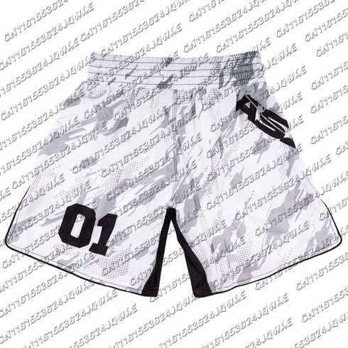 Herren Sommer-Boxshorts, Mixed Martial Arts Trainingsshorts, Kampfshorts, Fitness-Shorts, Muay Thai Stoßdämpfende Boxshorts – Detail 5