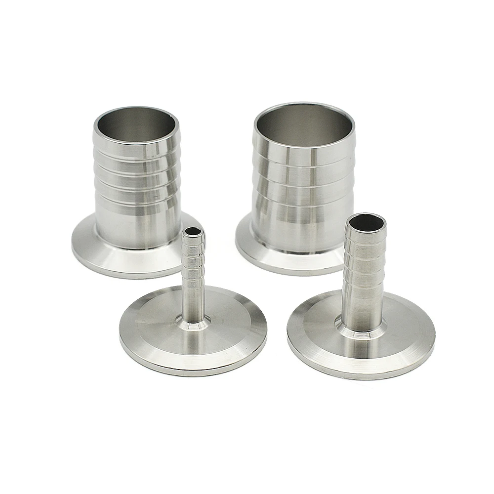 Tubo de aço inoxidável Tri Clamp, Mangueira sanitária Barb, SS304 316L, 6 8 10 12 14 16 19 25 32 38mm, 0.5 1 1.5 2 \