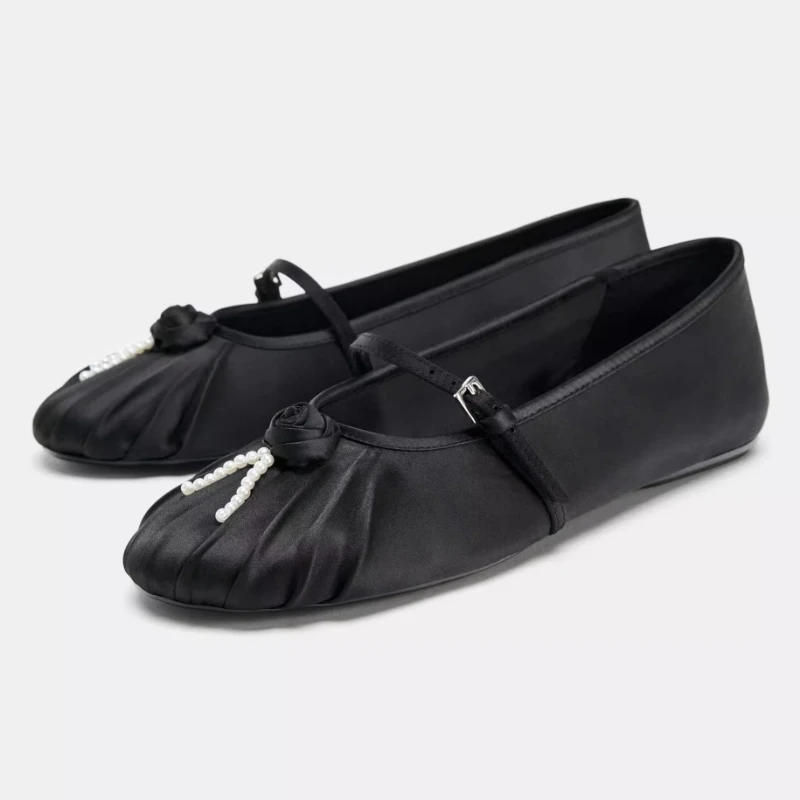new-satin-elegant-ballet-flats-women-flower-string-bead-comfort-mary-jane-shoes-buckle-shallow-pleated-round-toe-casual-shoes