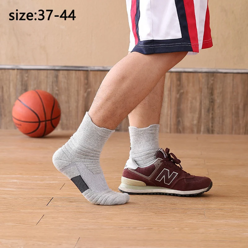 

Носки для бега, мужские баскетбольные носки, спортивные носки на открытом воздухе с утолщенной средней подошвой, велосипедные носки, эластичные носки, противоскользящие носки