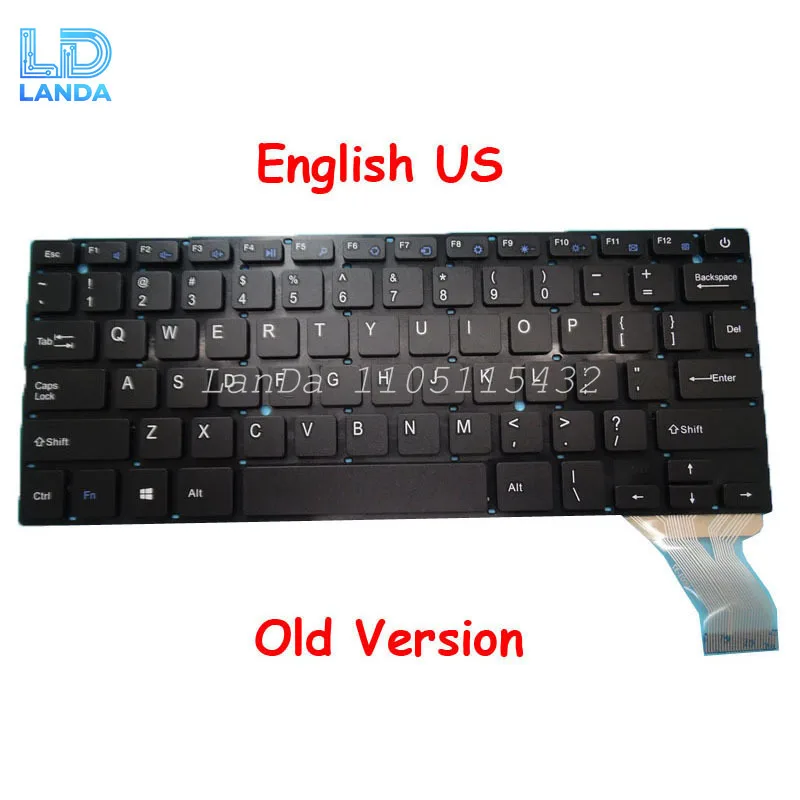 Old Version US Laptop Keyboard For ONDA For XiaoMa 41 XM41 OW114 H003-37 English NO Frame