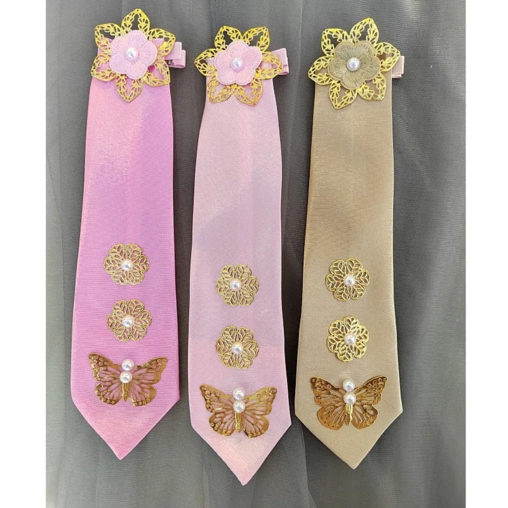 Fita flor coreano bandana tradicional doce coreano hanbok hairband fresco borboleta grampo de cabelo palco dança traje desempenho