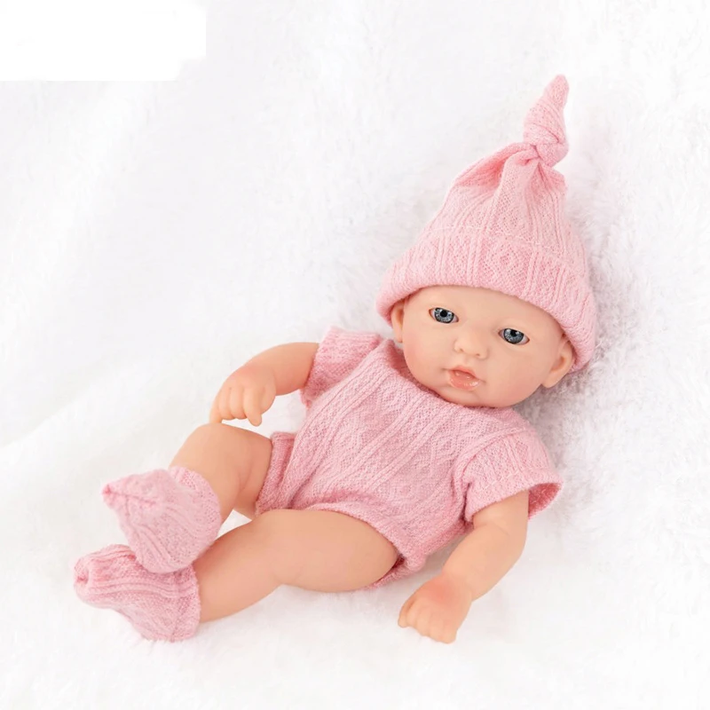 Mini 7 Inch Reborn Doll Sleeping Baby Doll 18cm Silicone Dolls Baby Toys For Girls