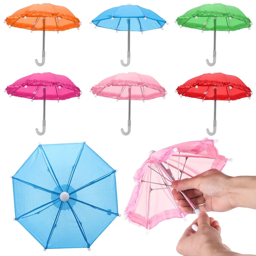 

Cute For 18 Inch & 43cm Toys Costume Game Mini Rain Gear Toys Decoration Baby Doll Accessories Lace Doll Umbrella