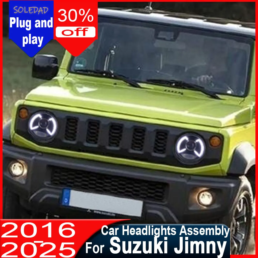 Car Headlight Assembly For SUZUKI Jimny 2016 2017  2018 2019 2020 2021 2022 2023 Front Head Lamp Turning Signal Headlights