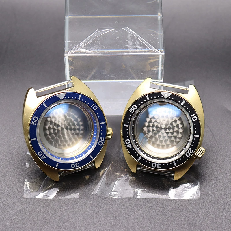 

Gold PVD 41mm Luxury Watch Case Sapphire Crystal Glass For Mod Abalone Seiko NH35 NH36 NH38 NH34 4R36 Movement 28.5mm Dial 10ATM