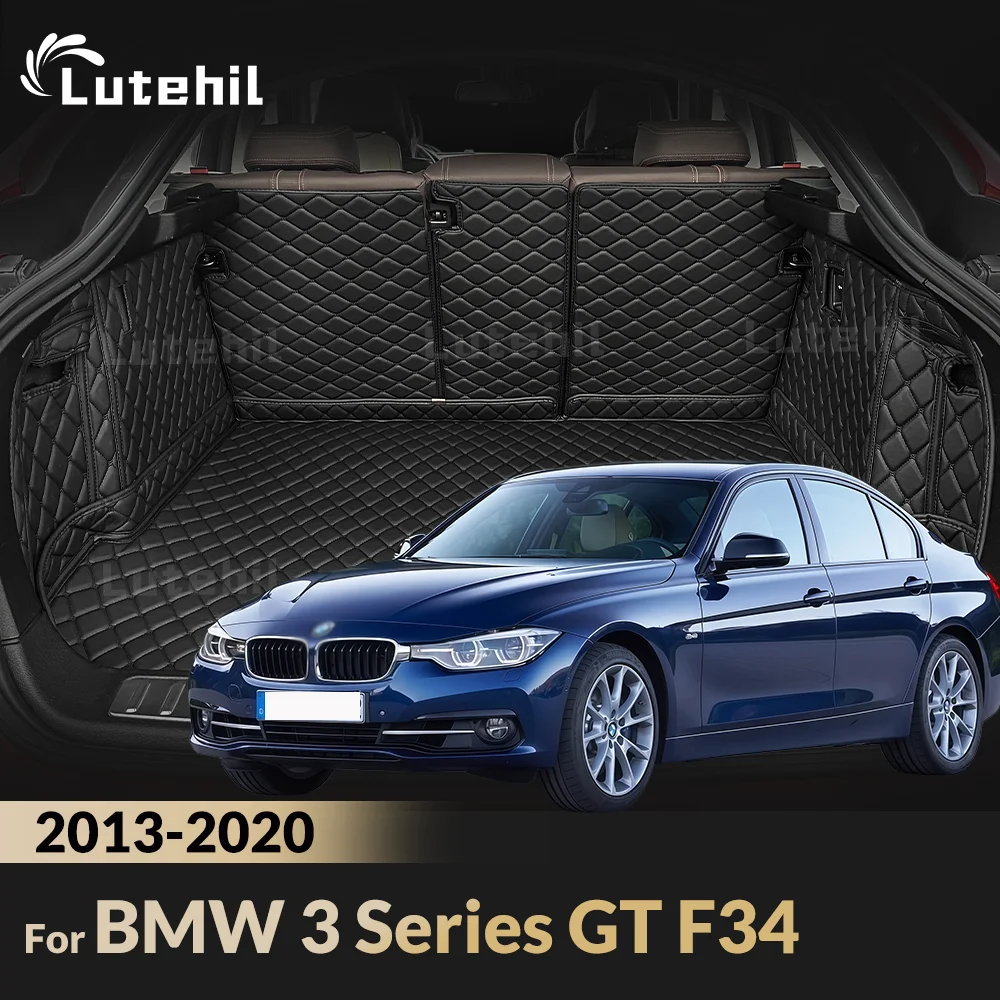 For BMW 3 Series GT F34 2013-2020 19 18 17 16 15 14 Full Coverage Trunk Mat Car Boot Cover Pad Cargo Liner Interior Accessories