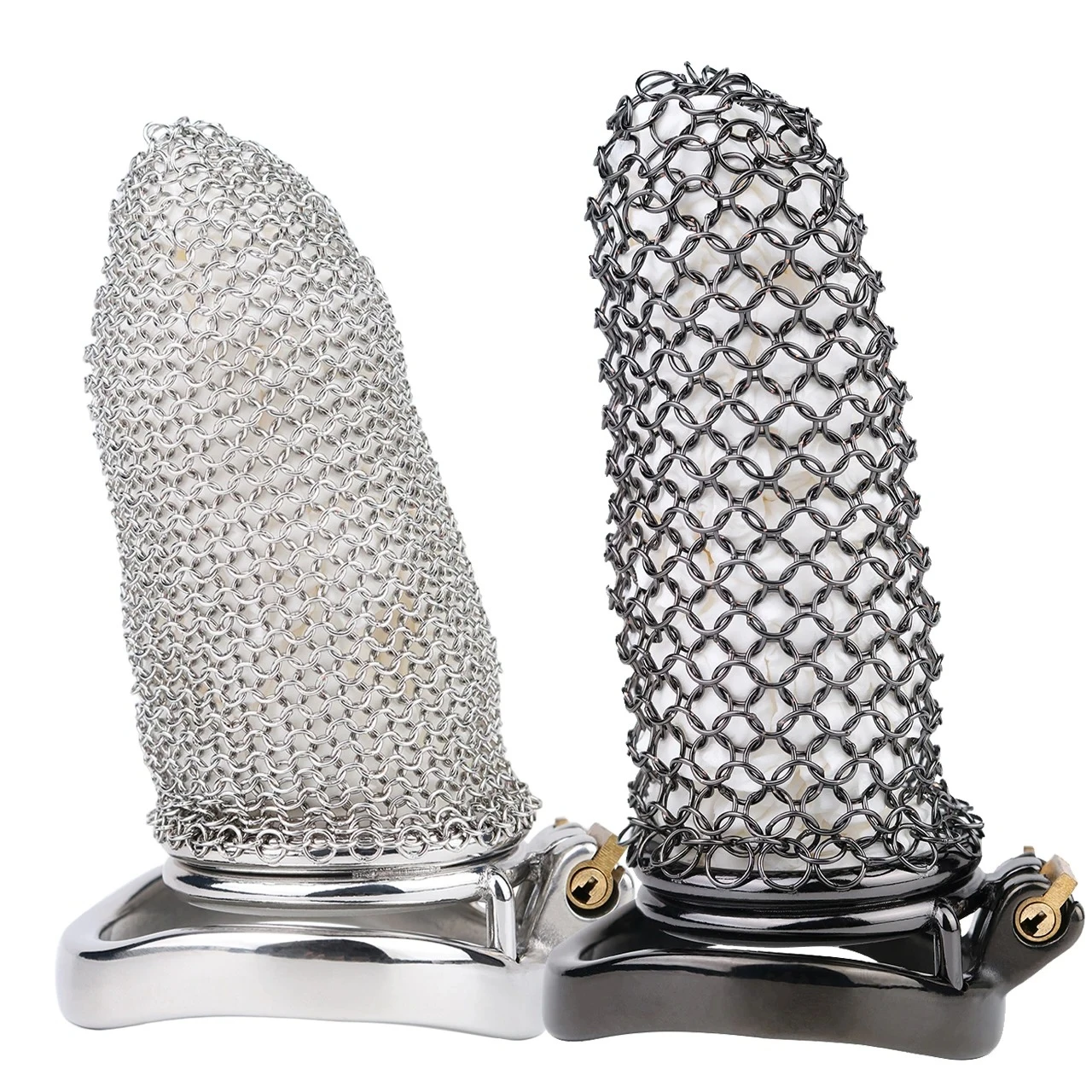 45mm BDSM Metal Chastity Cage for Male Stainless Steel Mesh Restraint Penis Cock Lock Device Adult Sex Toy For Man Gay