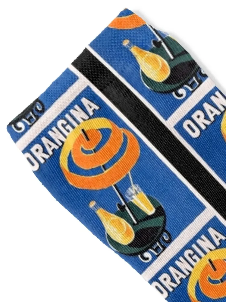 Orangina Drink Poster Classic . Socks snow men cotton high quality Ladies Socks Men's