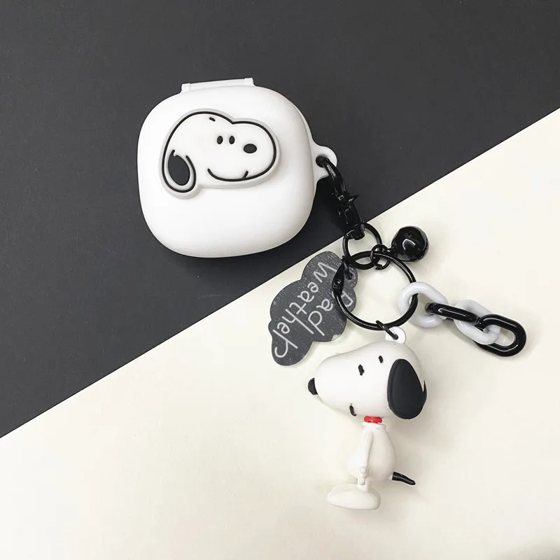 MINISO سنوبي حقيبة سماعة الاذن غطاء ل Redmi Buds 6 اللعب سيليكون سماعات لاسلكية شحن صندوق واقية قذيفة مع المفاتيح