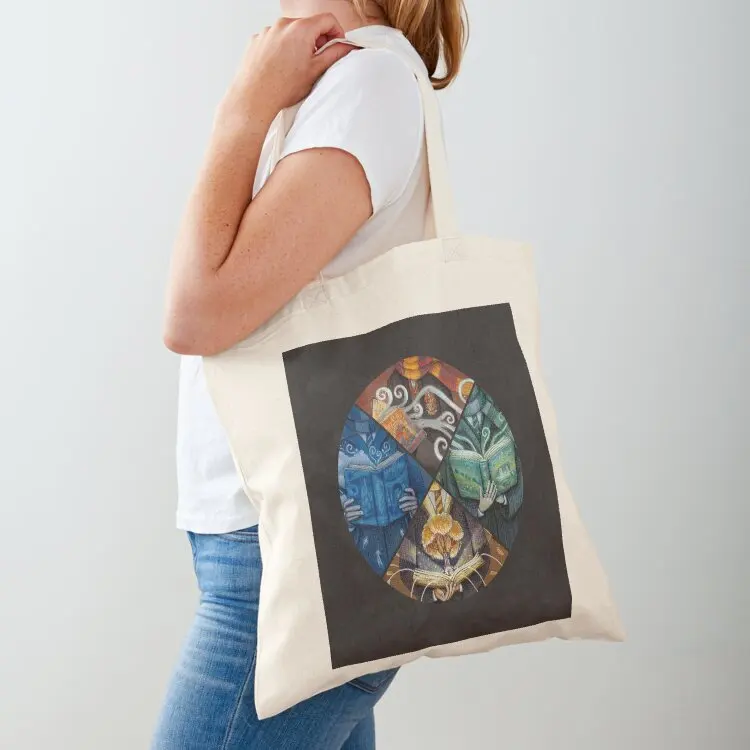 Books Magic Tote Bag hand bag ladies Women's bag reusable grocery bags