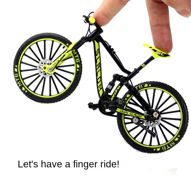 

Finger Handheld Bicycle Mountain Bike 1:10 Model Creative Leisure Boring Artifact Children Boy Car Model Small Toy